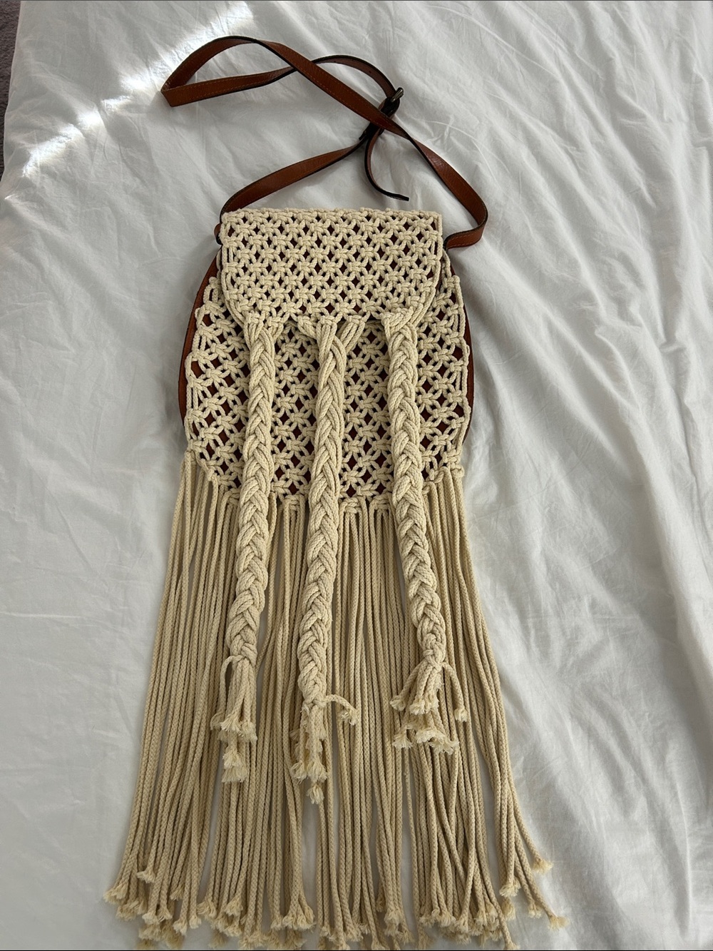 Patricia Nash Boho Hippie Festival Retro Macrame Fridge Western Leather Purse
